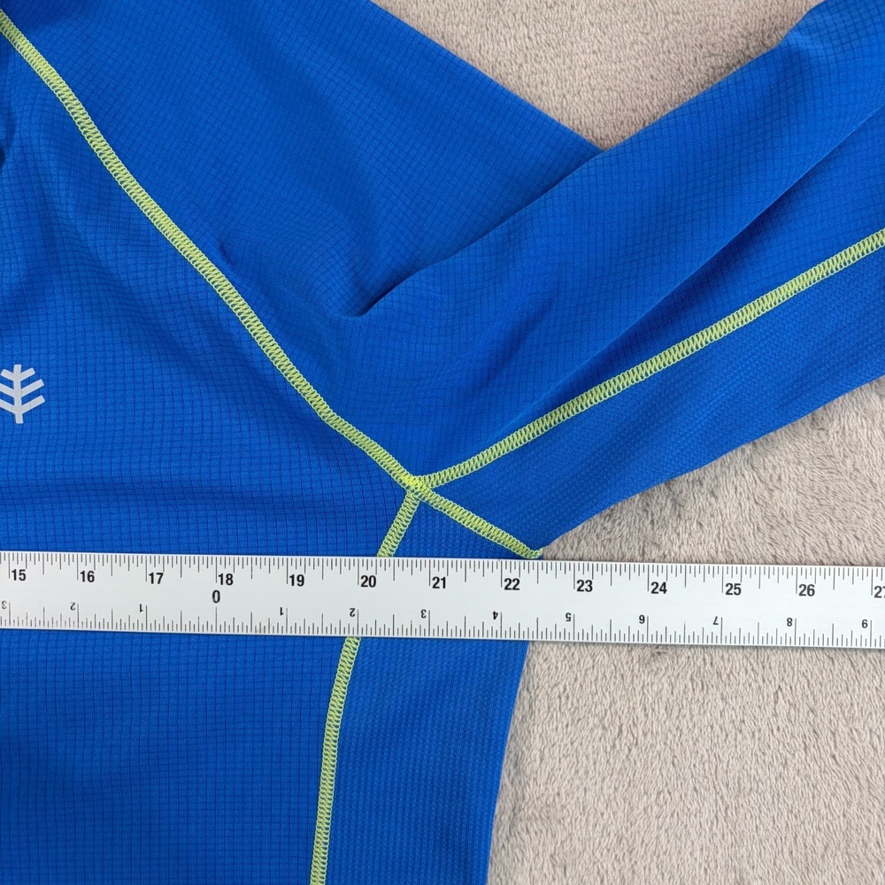 Coolibar Performance 1/4 Zip Pullover Men Large B… - image 5